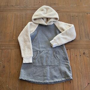 Hanna andersson Sherpa hooded sweatshirt dress